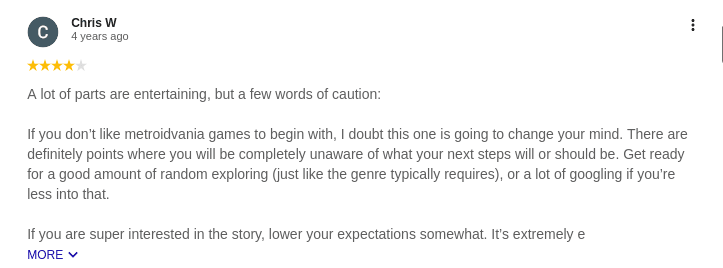 hollow night user two review